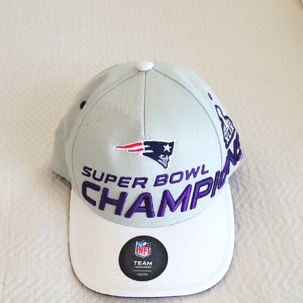 NFL Patriots Super Bowl XLIX Champions Team Headwear Youth Cap -  Boys 8-20